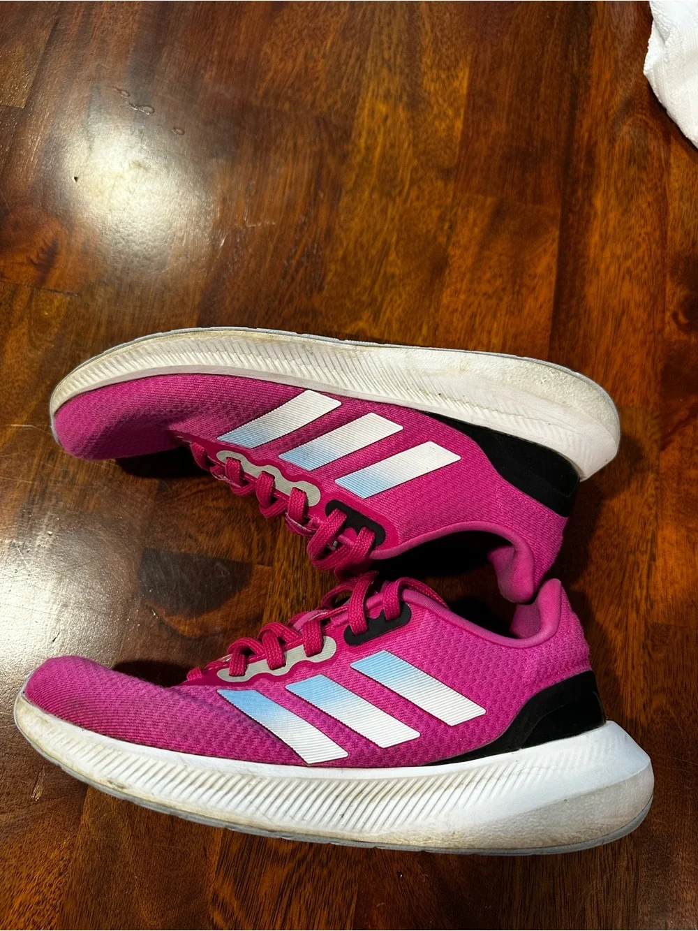 Adidas Runfalcon 3.0 Wide Women’s Sneakers Pink Lucid Fuchsia Blue Dawn Size 7